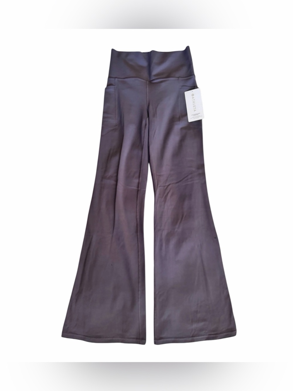 Athleta salutation stash flare pant leggings NWT $119 dusk violet size small